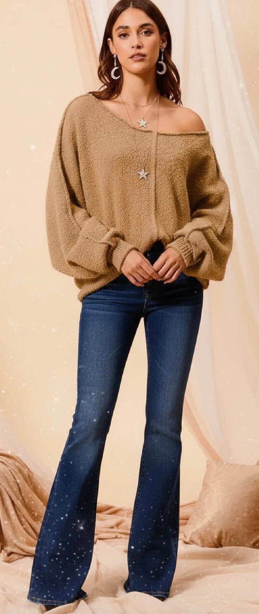 Sweaters | Boho Vintage Celestial Knitwear – Velvet Stardust Co. - Velvet Stardust Co.
