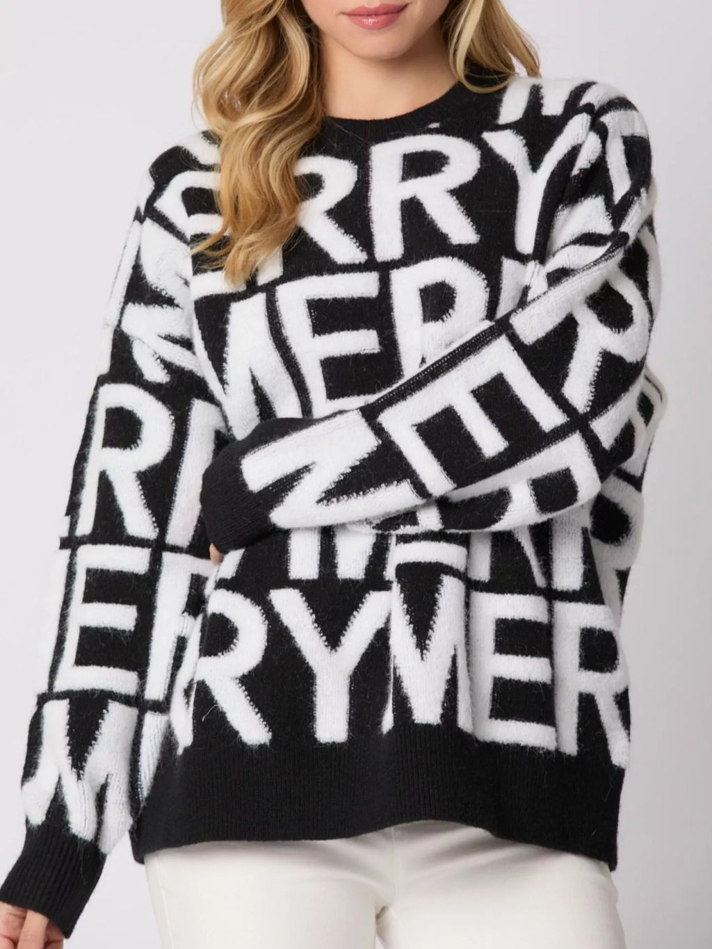 Christmas Merry Festive Holiday Sweater - Velvet Stardust Co.