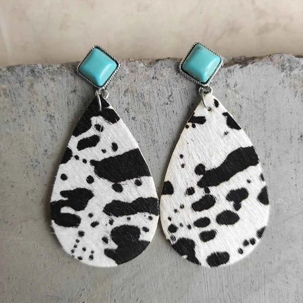 Turquoise Teardrop Earrings - Velvet Stardust Co. - Velvet Stardust Co.