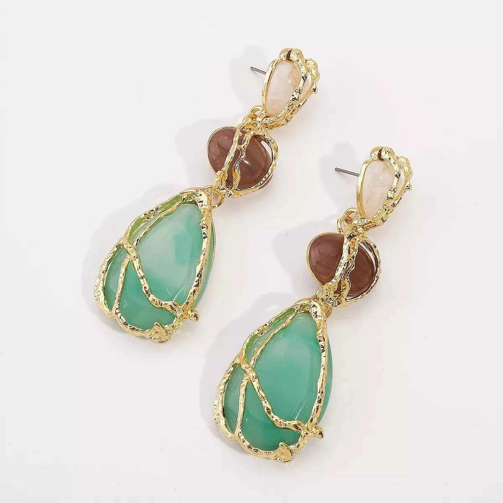 18K Gold-Plated Teardrop Earrings - Velvet Stardust Co.