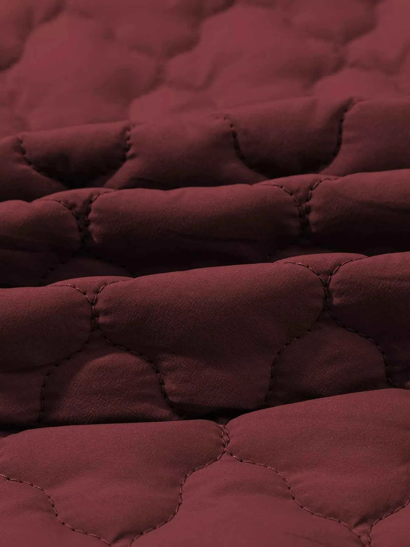 Quilted Snap Down Zip Up Vest Coat