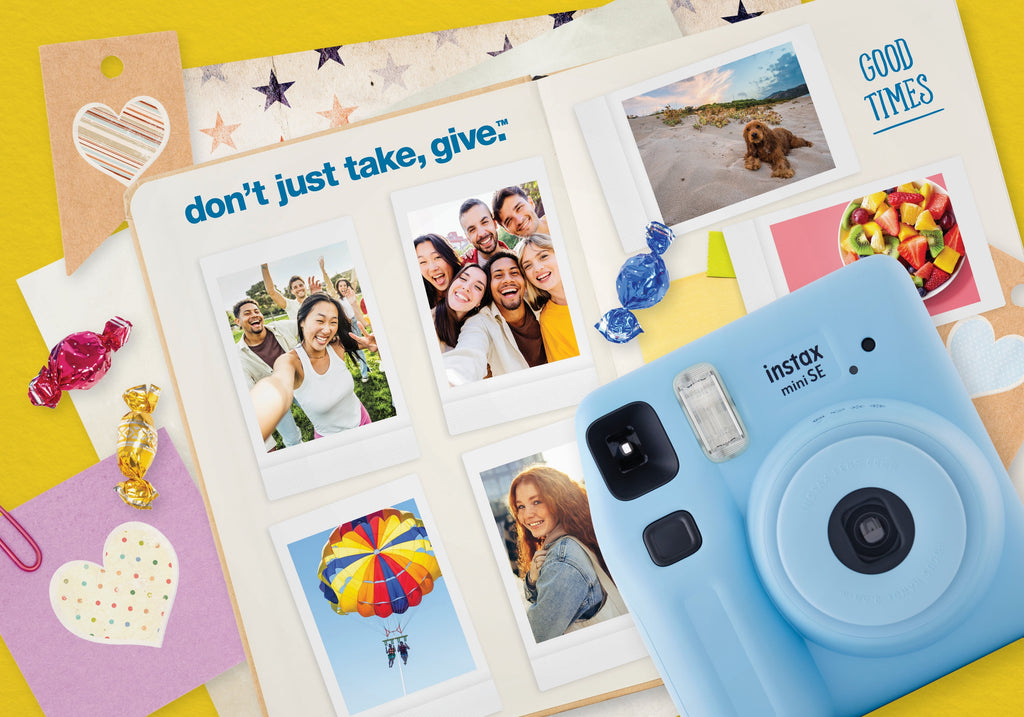 Fujifilm Instax Mini SE Instant Camera + 10-Pack Film – Pink Edition