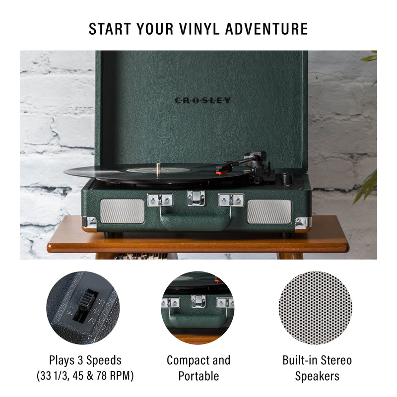 Crosley Cruiser Premier Vinyl Record Player with Speakers & Bluetooth
🎧 Vintage soul. Modern sound