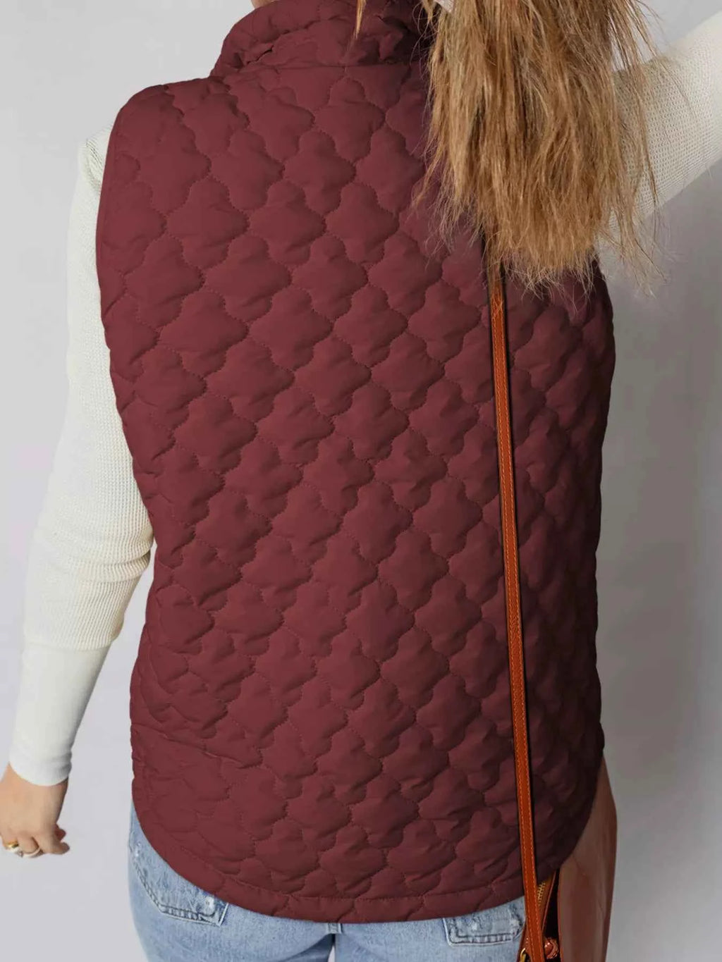 Quilted Snap Down Zip Up Vest Coat - Velvet Stardust Co.