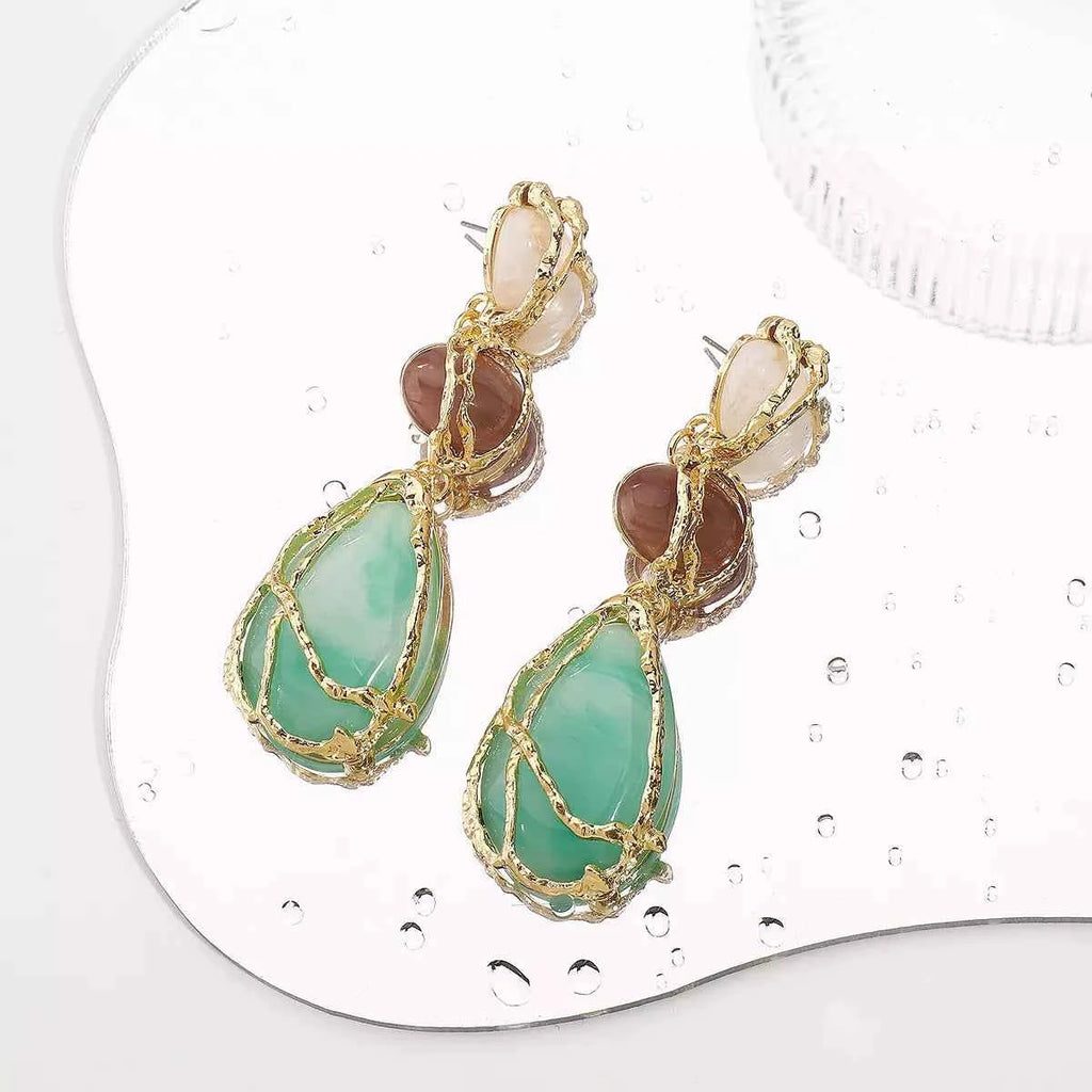 18K Gold-Plated Teardrop Earrings - Velvet Stardust Co.