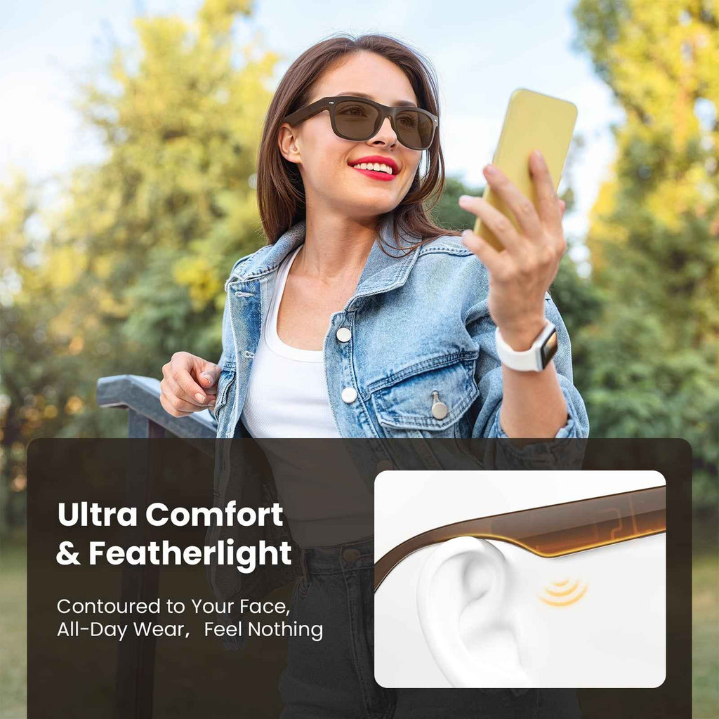 Classic Shiny Black – weariQ Bluetooth Smart Glasses