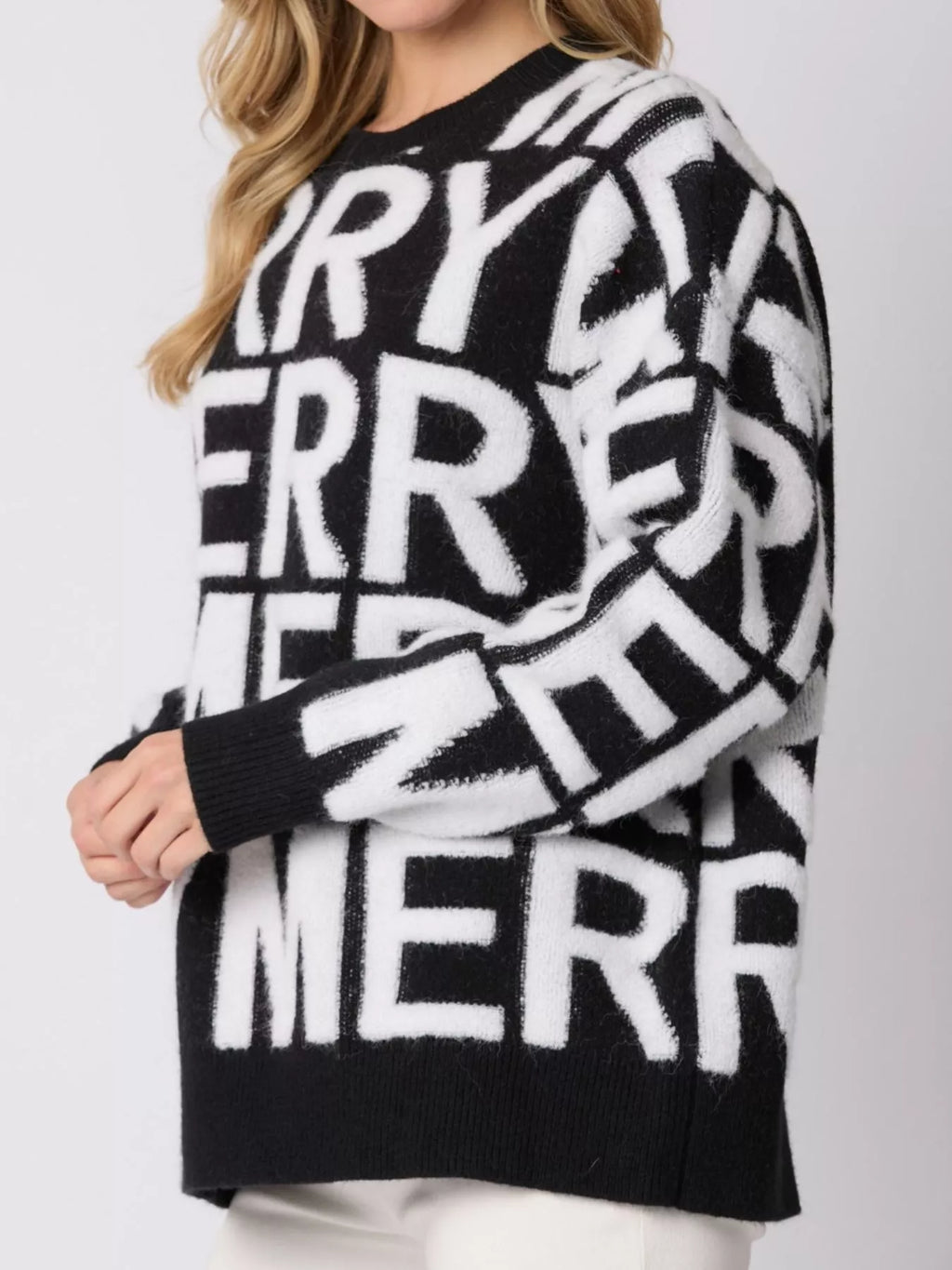 Christmas Merry Festive Holiday Sweater - Velvet Stardust Co.