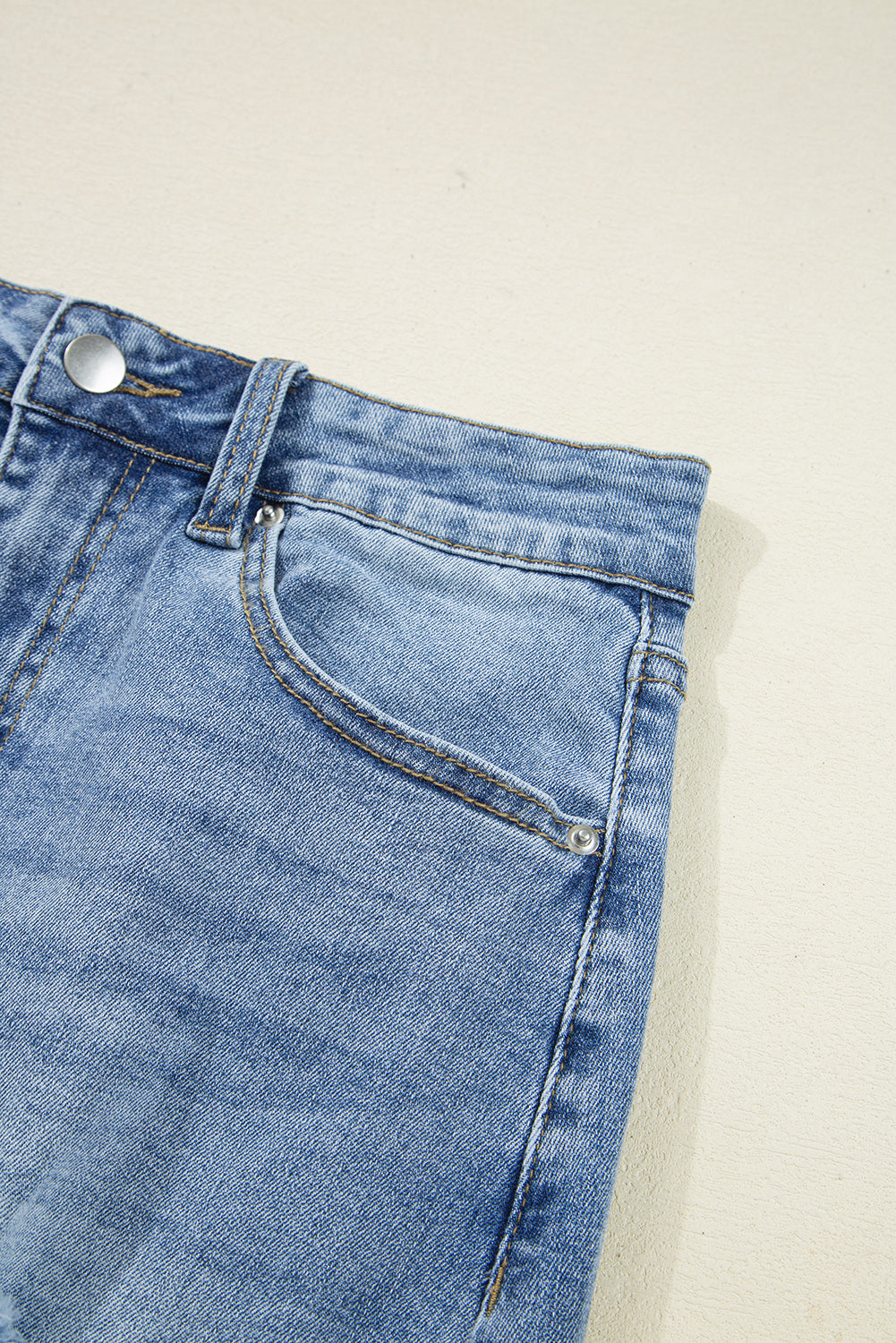 Myosotis Irregular Distressed Hem Denim Midi Skirt - Velvet Stardust Co.