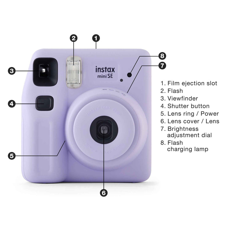Fujifilm Instax Mini SE Instant Camera + 10-Pack Film – Pink Edition