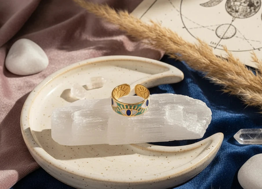 Stainless Steel Evil Eye Ring