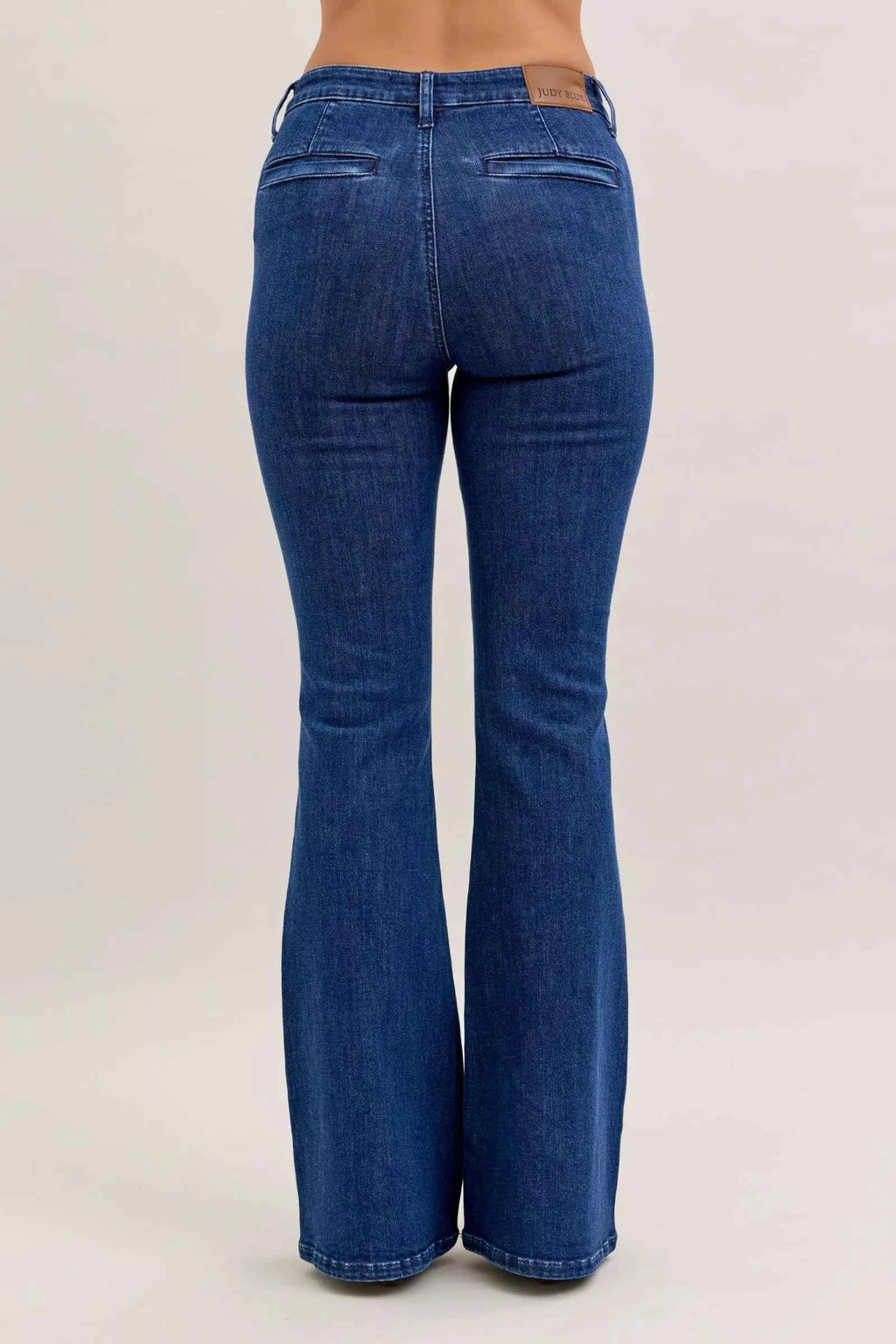 Judy Blue High Waist Flare Jeans with Front Patch Pockets - Velvet Stardust Co.