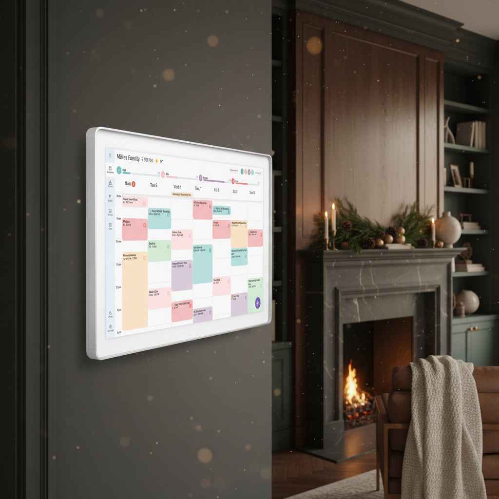Skylight 15 inch All-in-One Touchscreen Family Calendar and Chore Chart Wall Calendar, White
