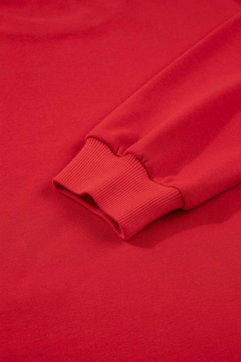 Red Plaid MAMA Graphic Christmas Holiday Crewneck Pullover and Pants Lounge Set