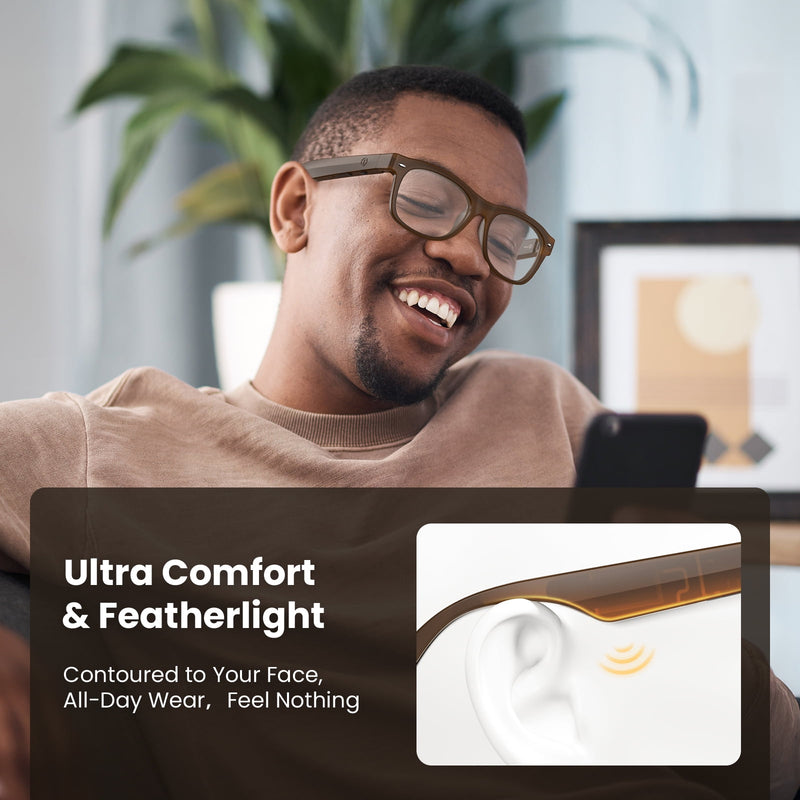 Classic Shiny Black – weariQ Bluetooth Smart Glasses