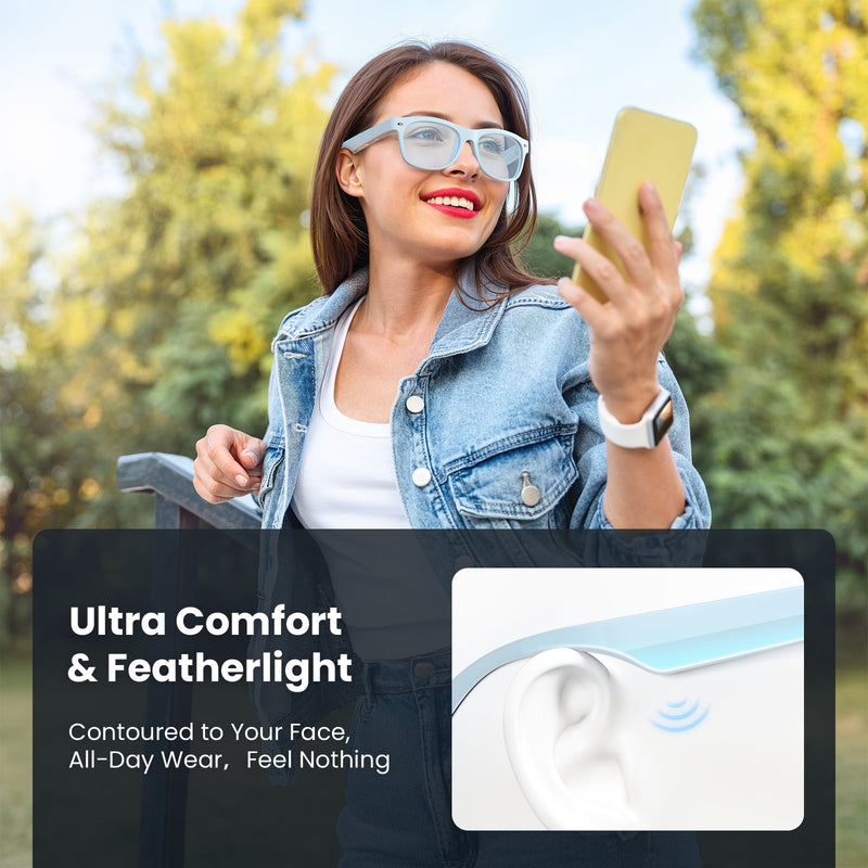 Classic Shiny Black – weariQ Bluetooth Smart Glasses