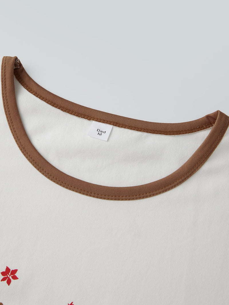 Jaweiwi Family Matching Christmas Pajama Set – Cozy Reindeer Plaid Sleepwear for the Holidays