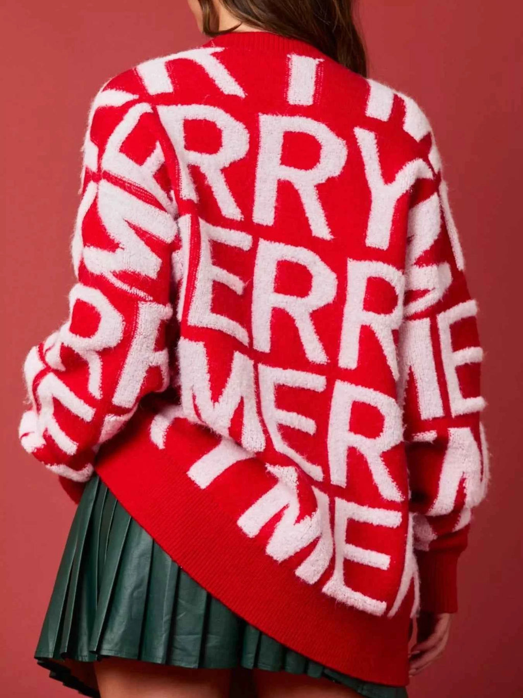 Christmas Merry Festive Holiday Sweater - Velvet Stardust Co.