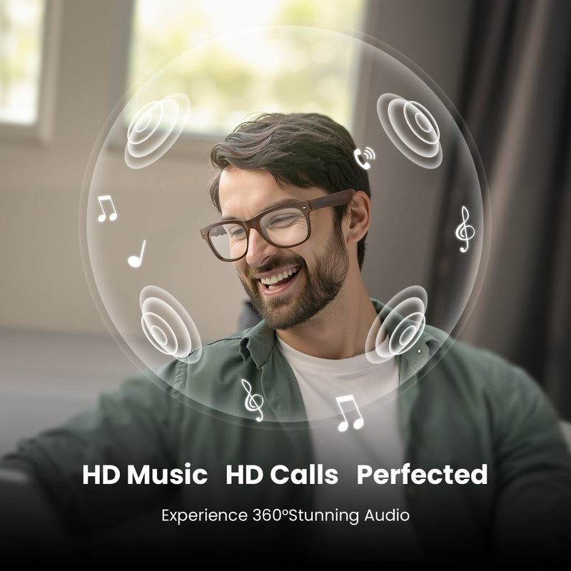 Classic Shiny Black – weariQ Bluetooth Smart Glasses