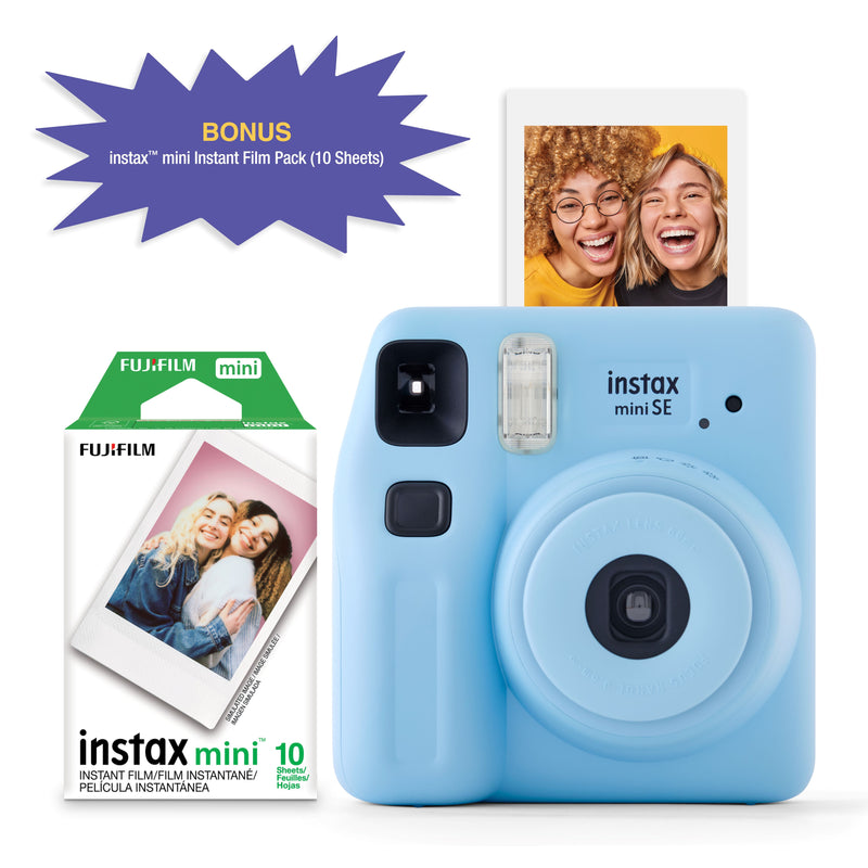 Fujifilm Instax Mini SE Instant Camera + 10-Pack Film – Pink Edition