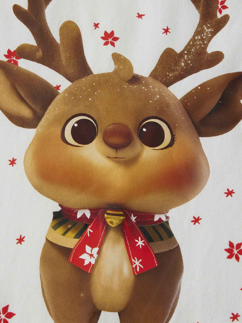 Jaweiwi Family Matching Christmas Pajama Set – Cozy Reindeer Plaid Sleepwear for the Holidays