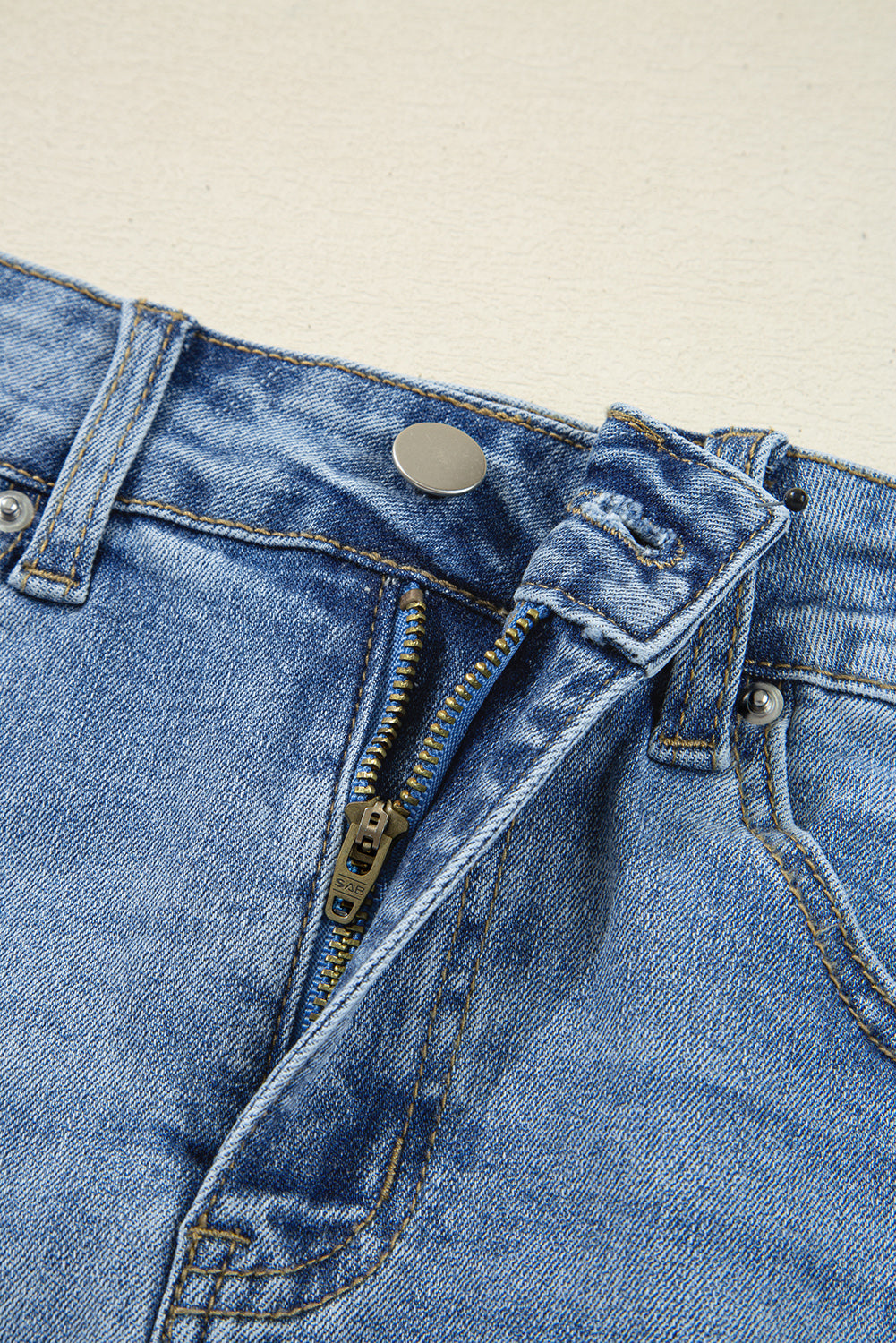 Myosotis Irregular Distressed Hem Denim Midi Skirt - Velvet Stardust Co.