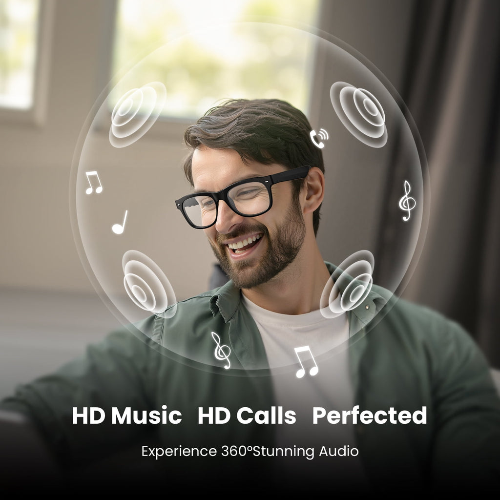 Classic Shiny Black – weariQ Bluetooth Smart Glasses