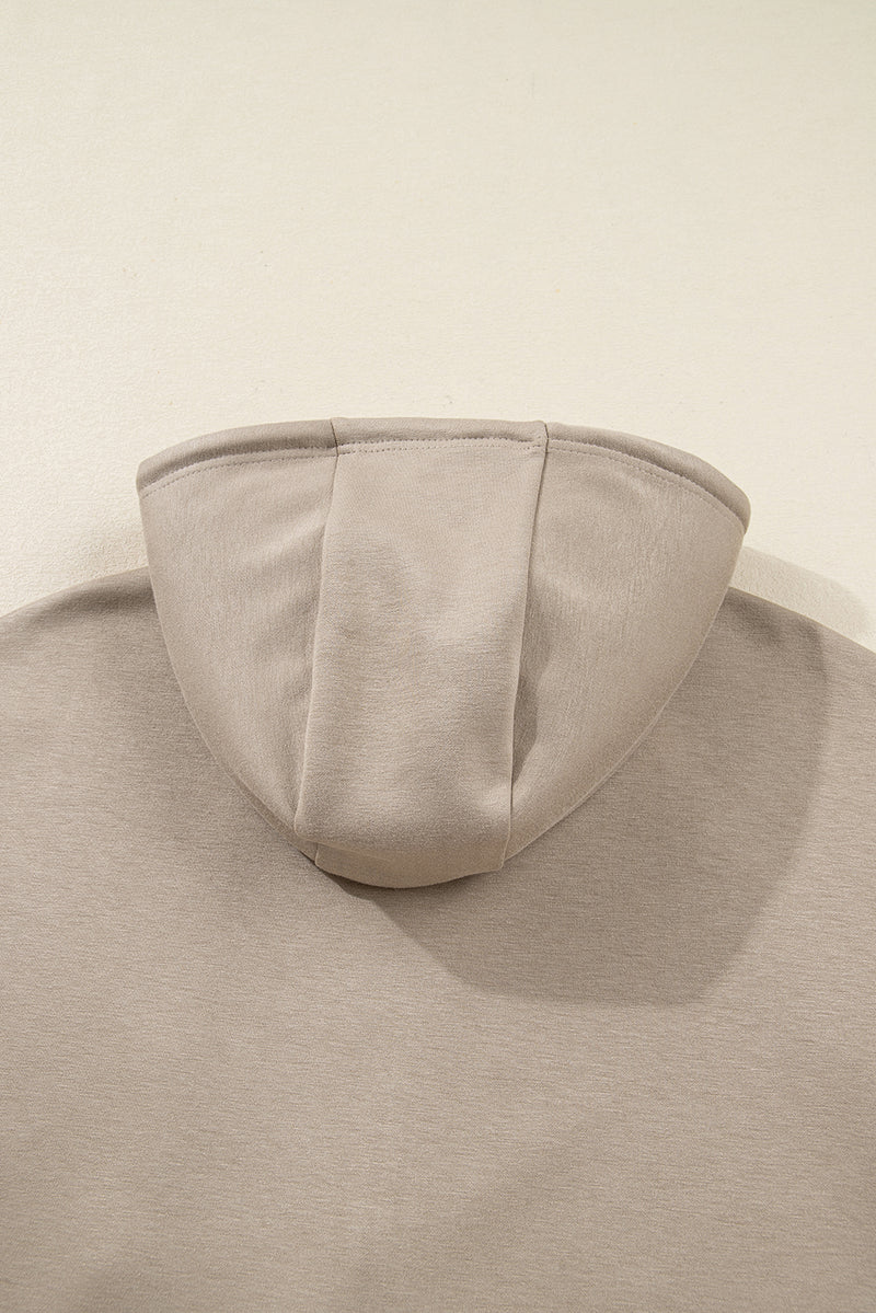 Goat Contrast Bow Embroidered Zip Up Jacket Hoodie