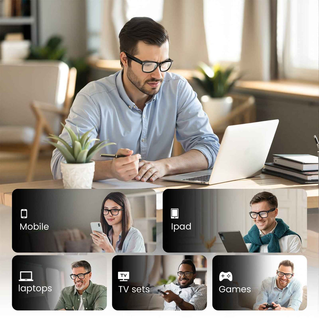 Classic Shiny Black – weariQ Bluetooth Smart Glasses