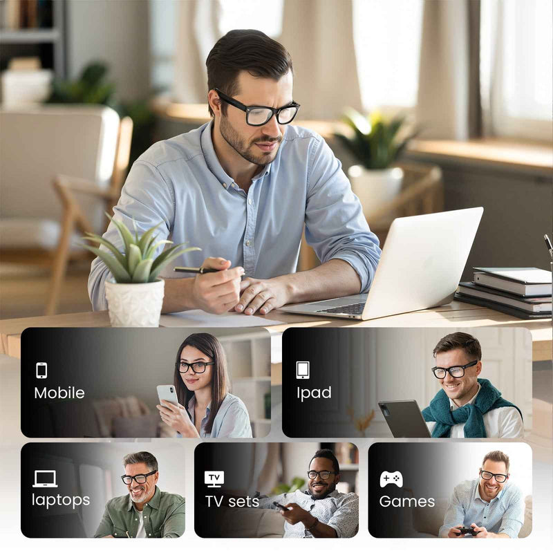 Classic Shiny Black – weariQ Bluetooth Smart Glasses