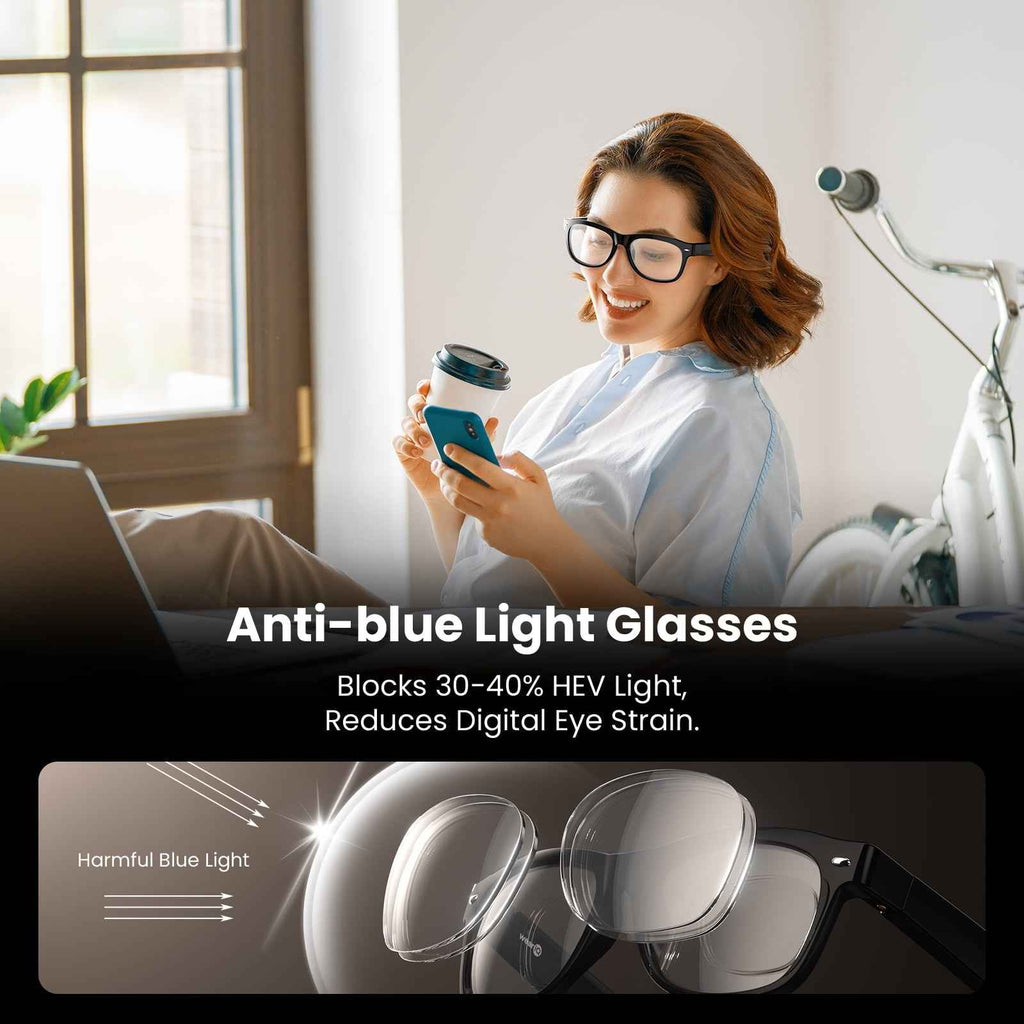 Classic Shiny Black – weariQ Bluetooth Smart Glasses