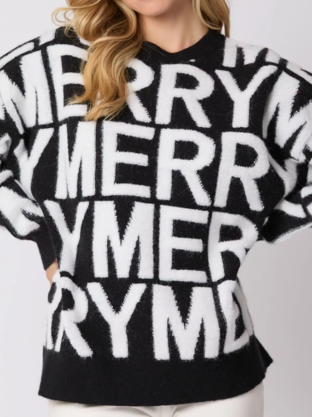 Christmas Merry Festive Holiday Sweater - Velvet Stardust Co.
