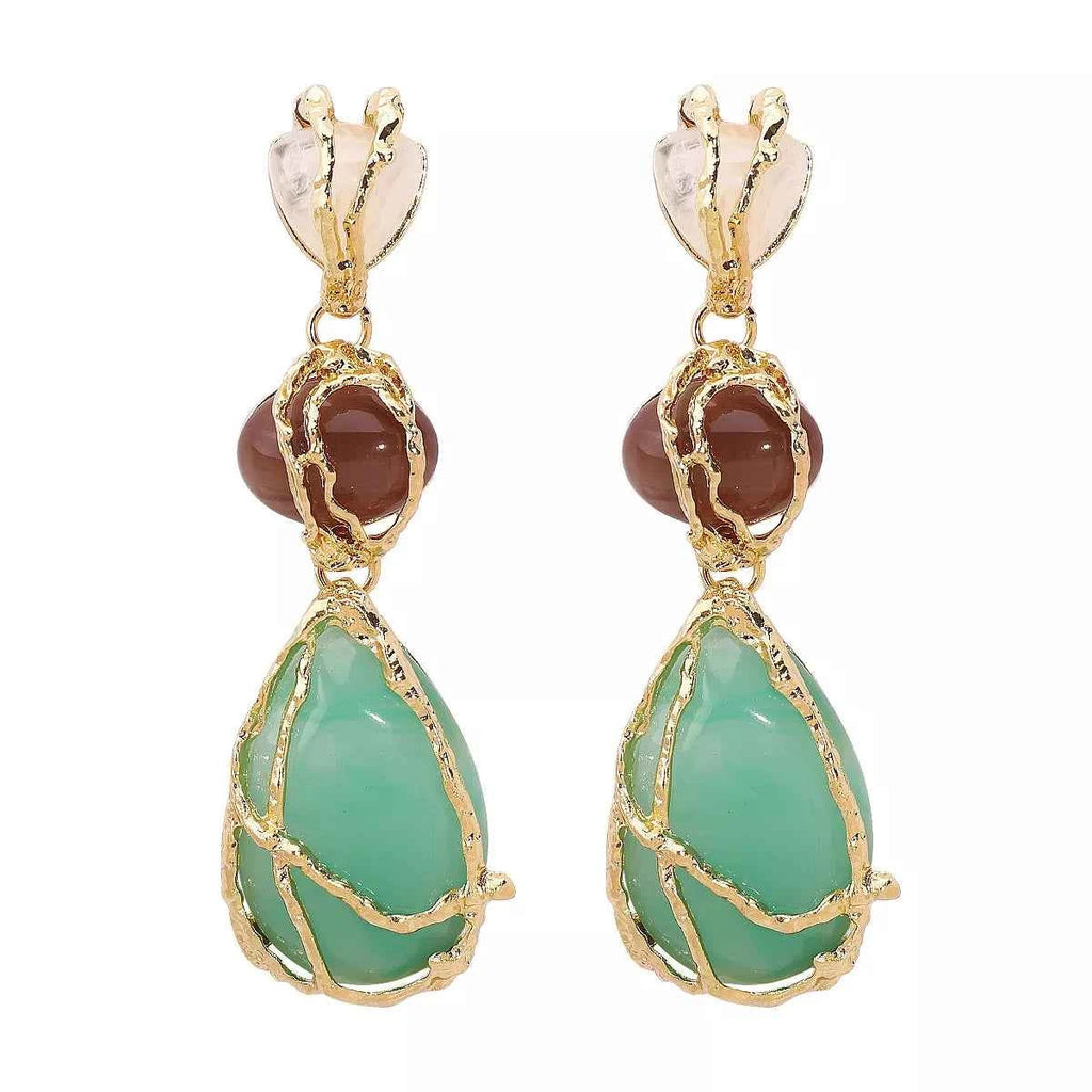 18K Gold-Plated Teardrop Earrings - Velvet Stardust Co.