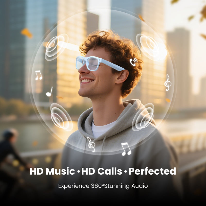 Classic Shiny Black – weariQ Bluetooth Smart Glasses