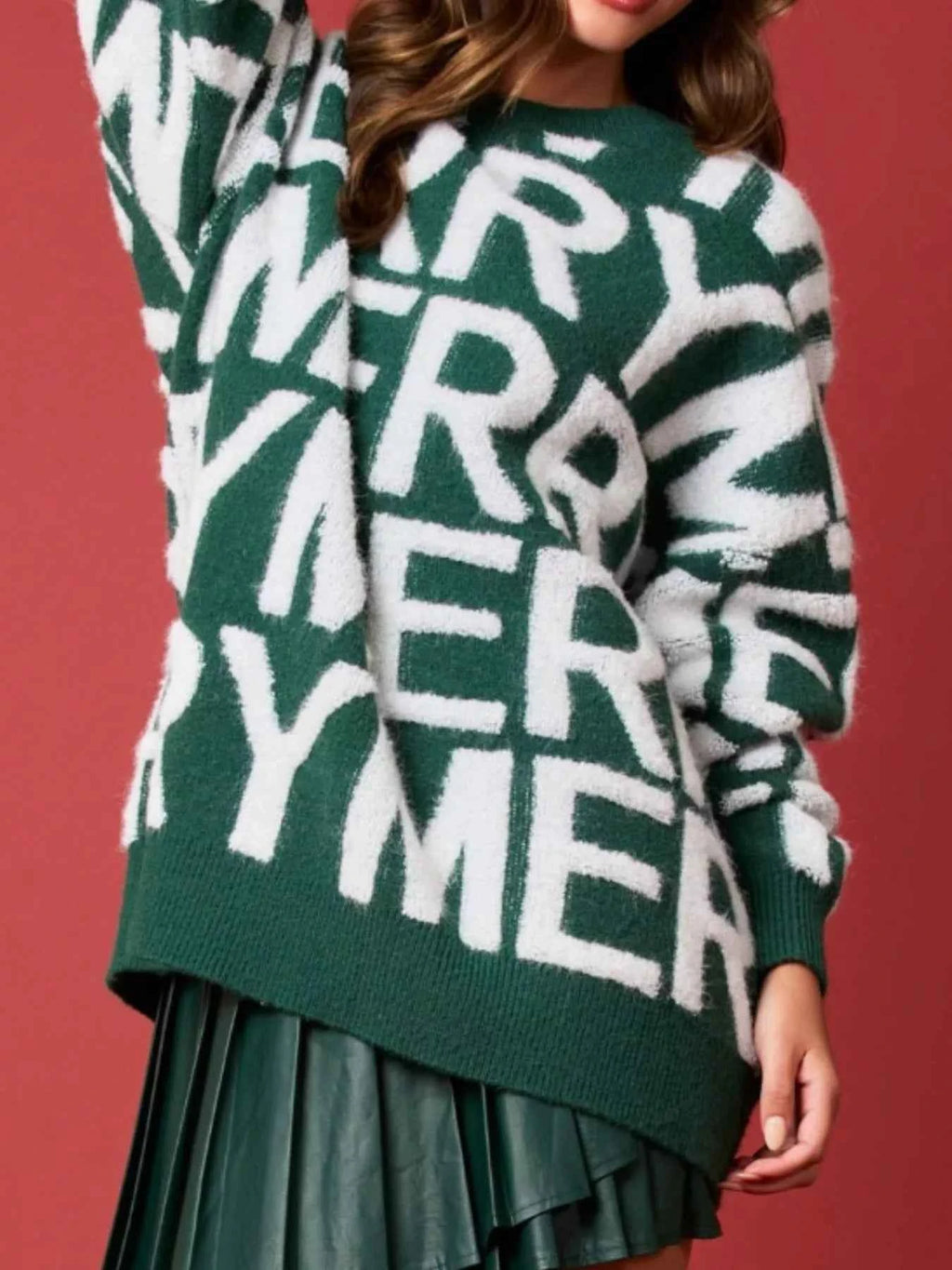 Christmas Merry Festive Holiday Sweater - Velvet Stardust Co.