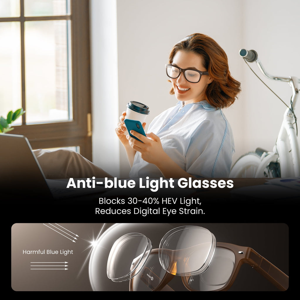 Classic Shiny Black – weariQ Bluetooth Smart Glasses
