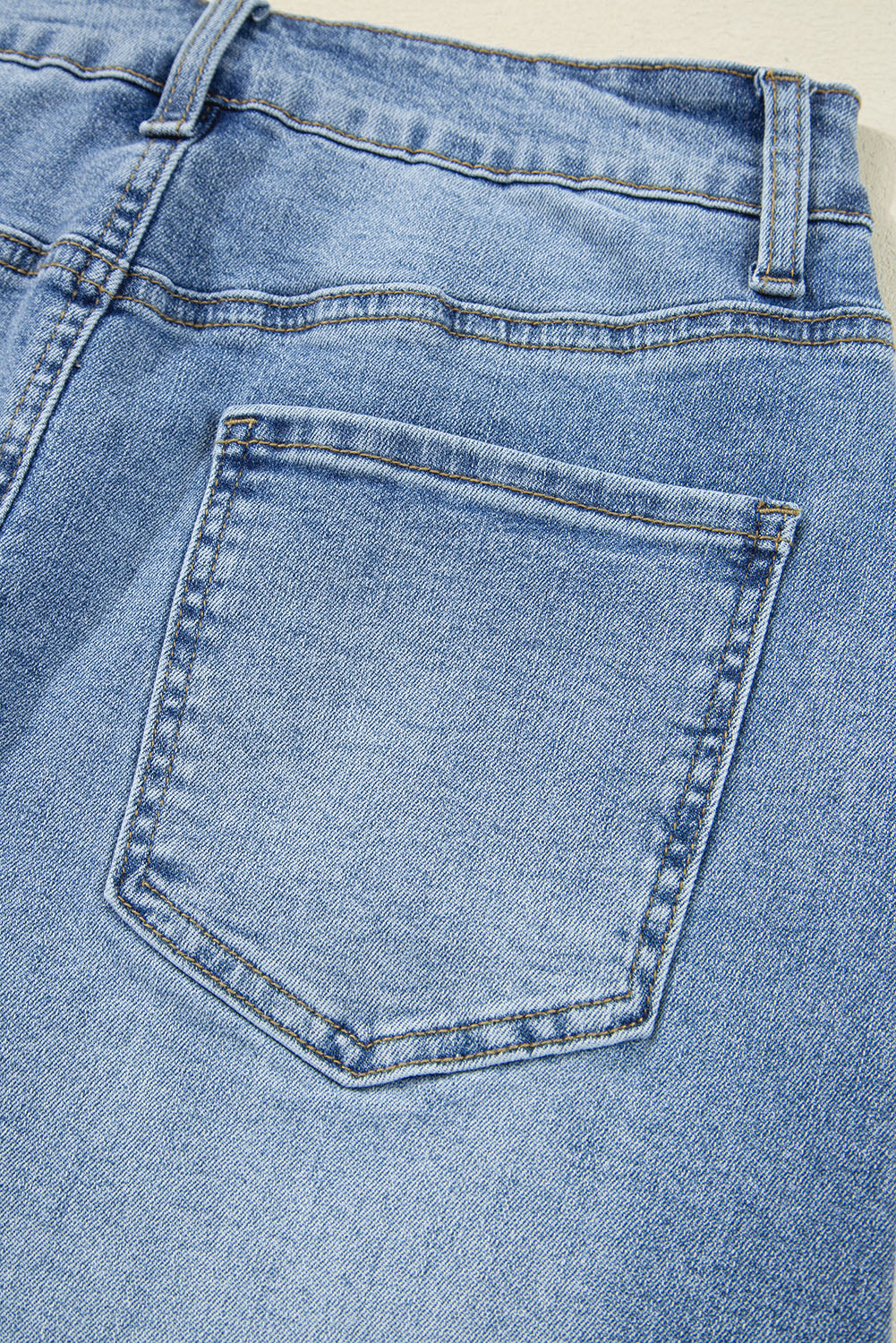 Myosotis Irregular Distressed Hem Denim Midi Skirt - Velvet Stardust Co.