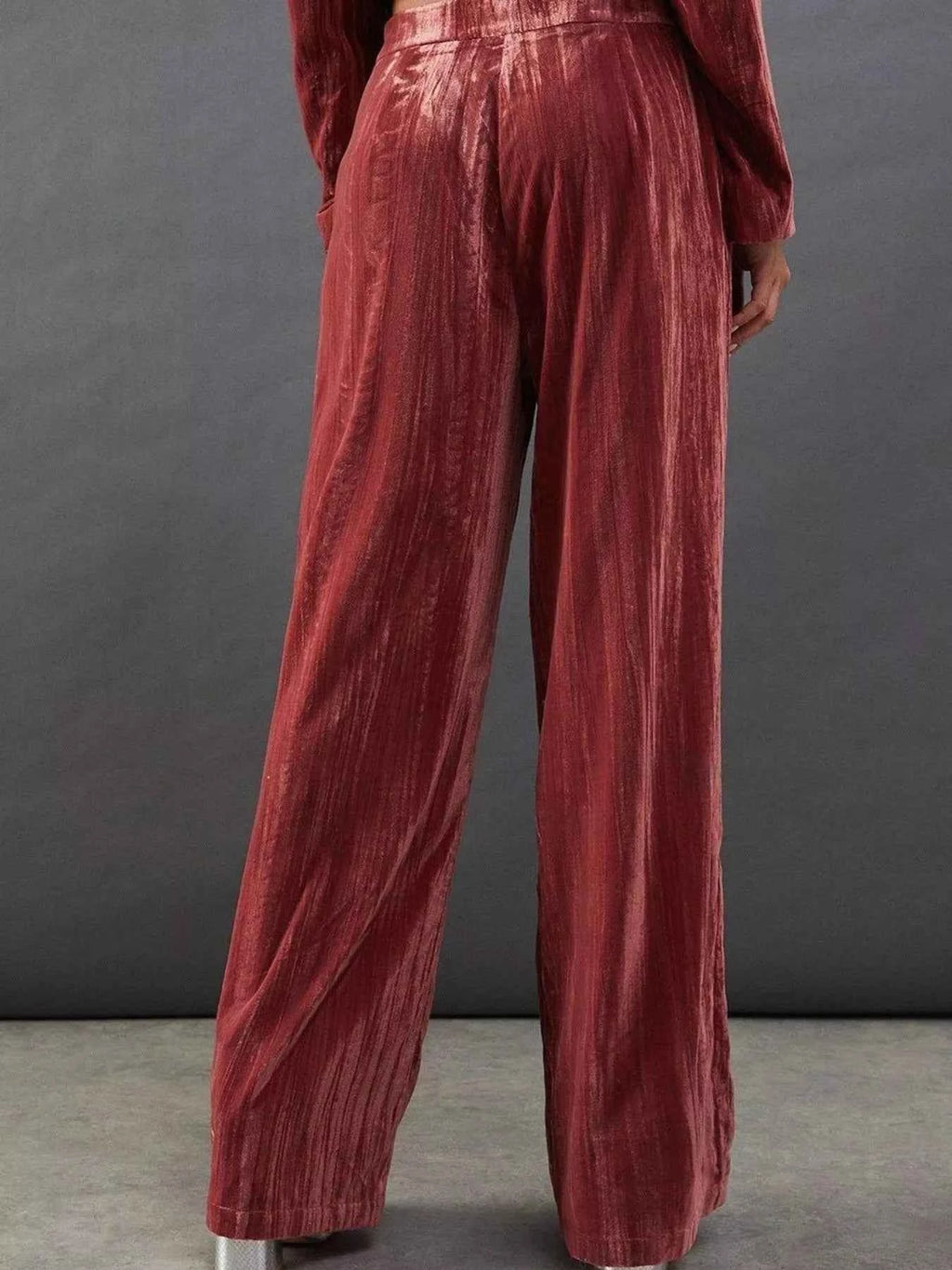 Velvet Lapel Collar Blazer & Pants Set - Velvet Stardust Co. - Velvet Stardust Co.