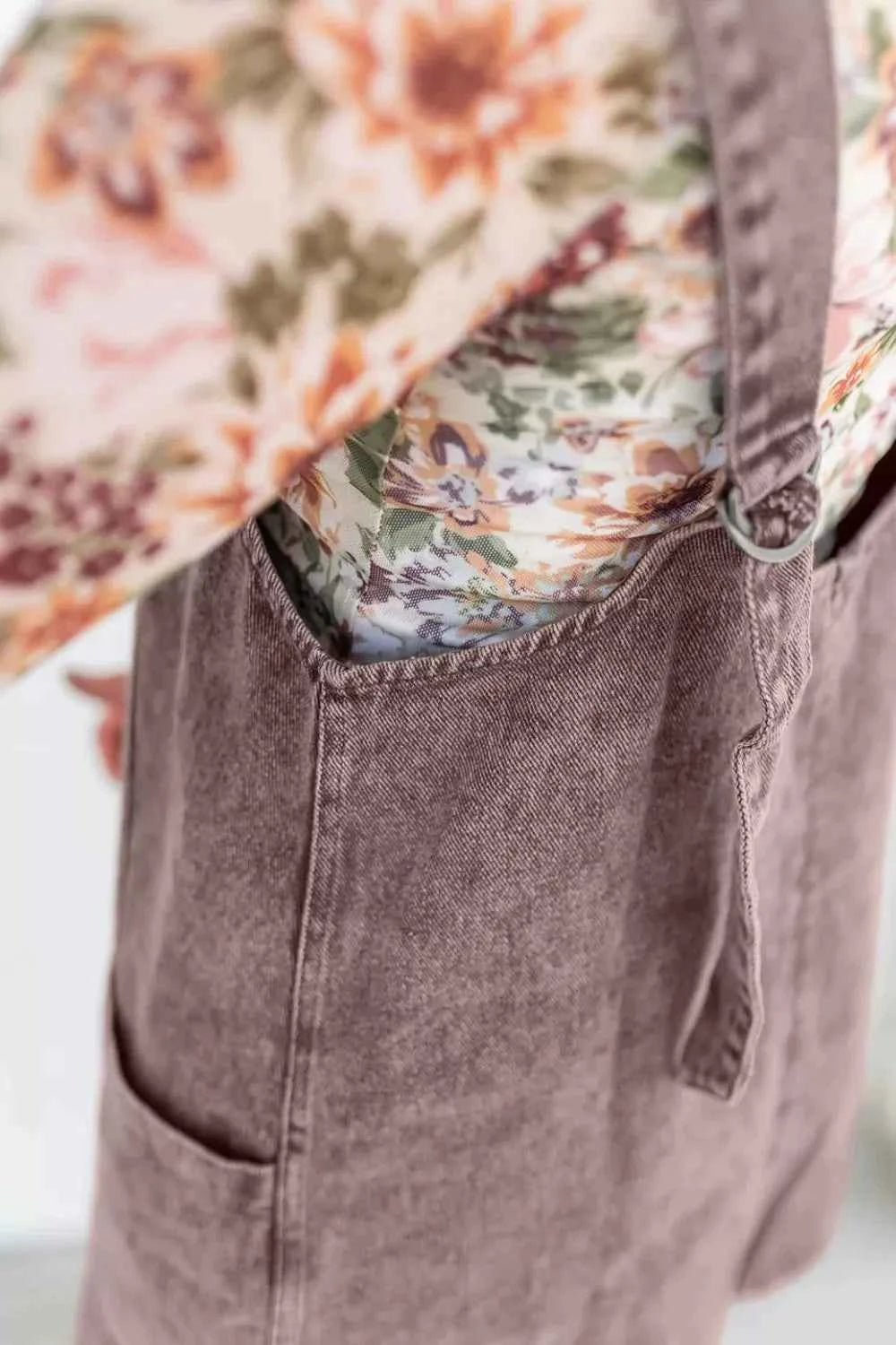 Vintage Wash Denim Overall Dress - Velvet Stardust Co.