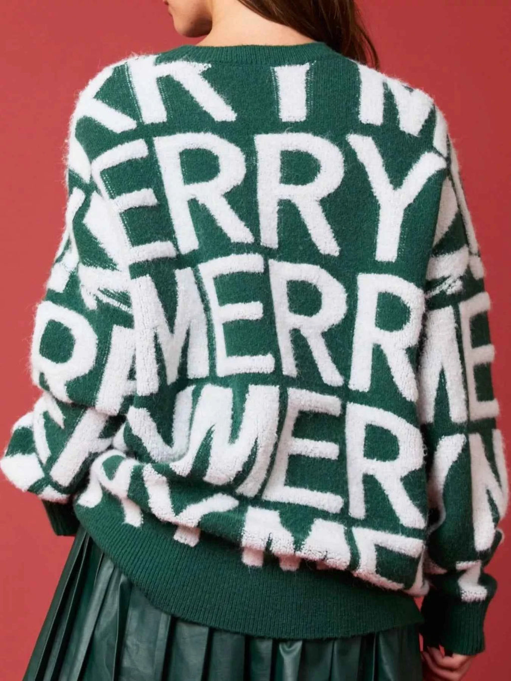 Christmas Merry Festive Holiday Sweater - Velvet Stardust Co.