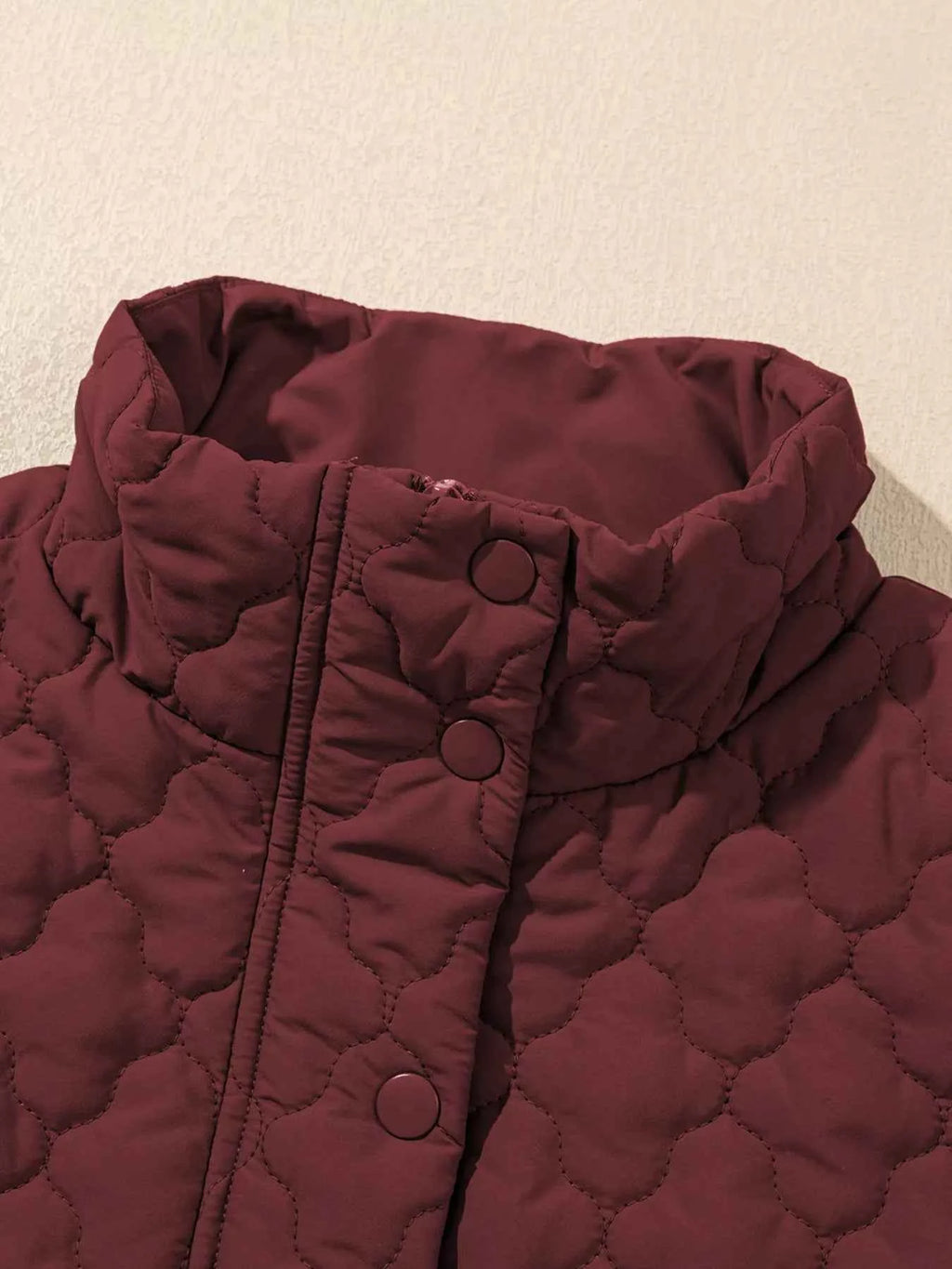 Quilted Snap Down Zip Up Vest Coat - Velvet Stardust Co.