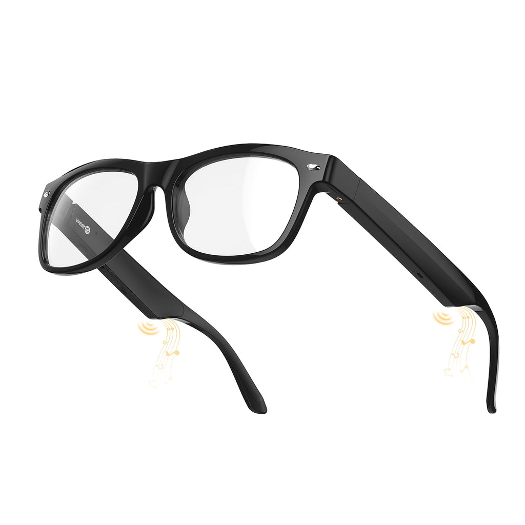 Classic Shiny Black – weariQ Bluetooth Smart Glasses