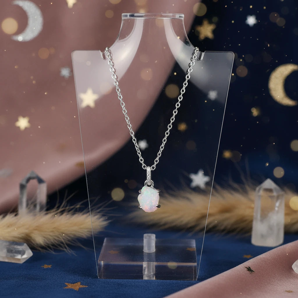 Moonstone 925 Sterling Silver Necklace - Velvet Stardust Co.