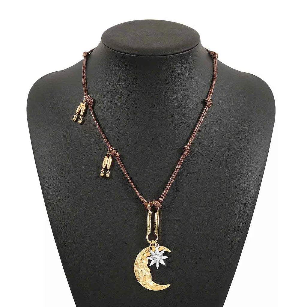 Moon & Sun Pendant Necklace
