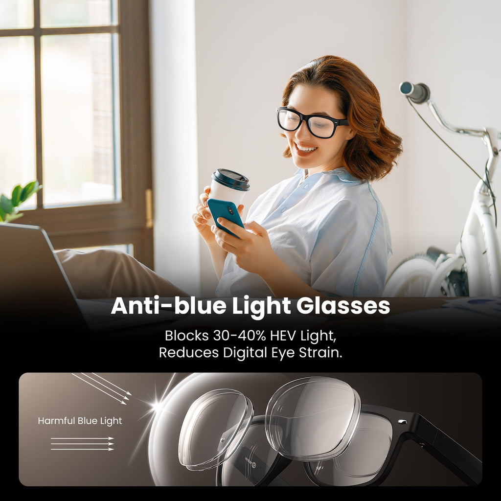 Classic Shiny Black – weariQ Bluetooth Smart Glasses