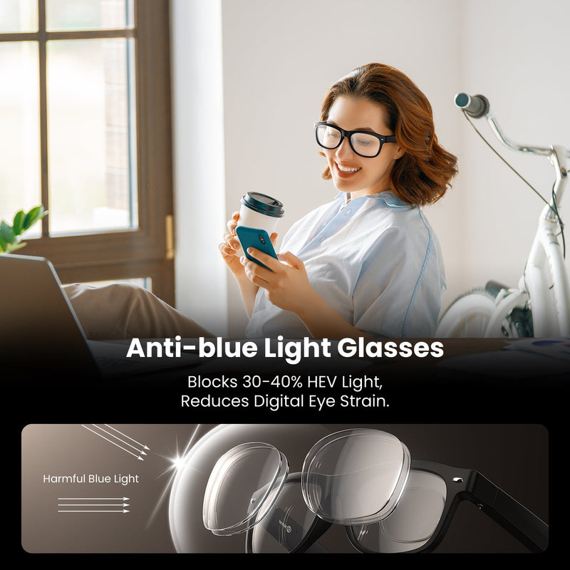 Classic Shiny Black – weariQ Bluetooth Smart Glasses