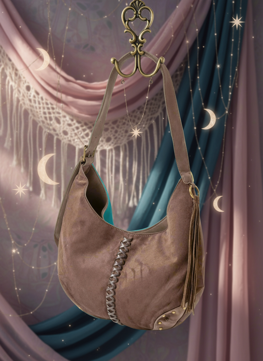 Fame Braided Detail Hobo Shoulder Bag - Velvet Stardust Co.