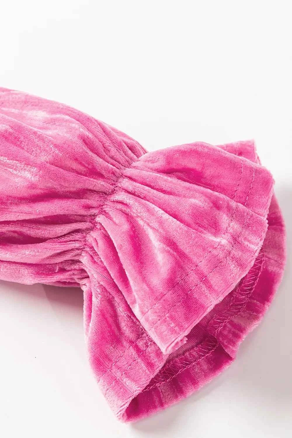 Tiered Flounce Sleeve Mini Dress - Velvet Stardust Co.