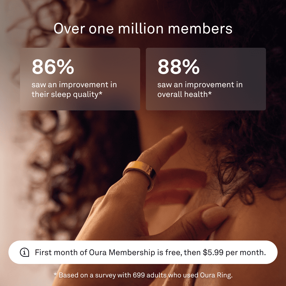 Oura Ring 4 – Smart Titanium Wellness Ring for Sleep, Fitness & Heart Tracking (8-Day Battery)
