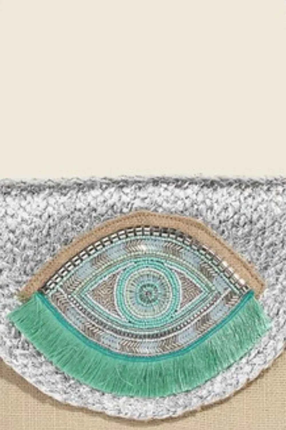 Fame Boho Beaded Eye Pattern Envelope Bag - Velvet Stardust Co. - Velvet Stardust Co.