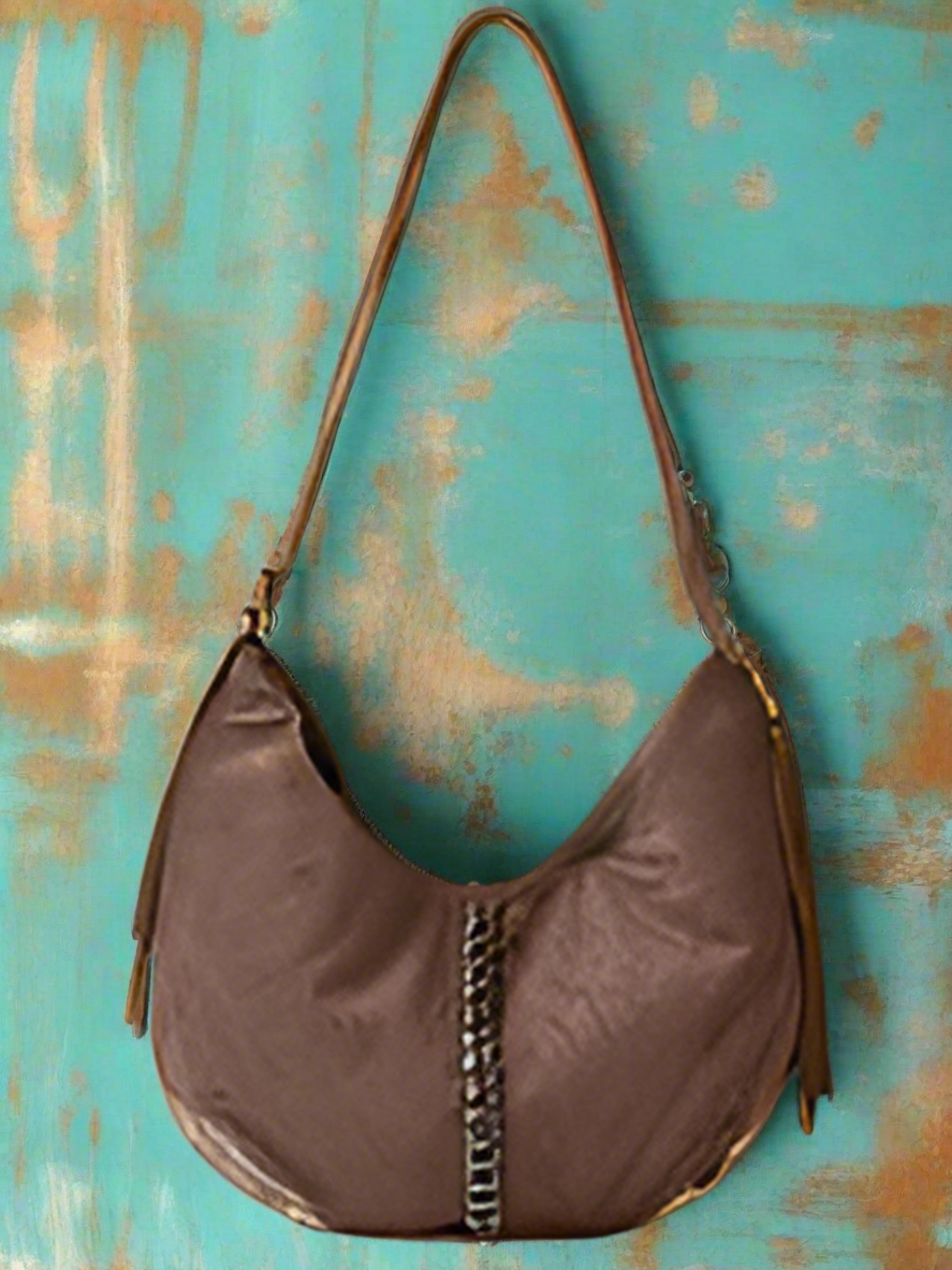 Fame Braided Detail Hobo Shoulder Bag - Velvet Stardust Co.